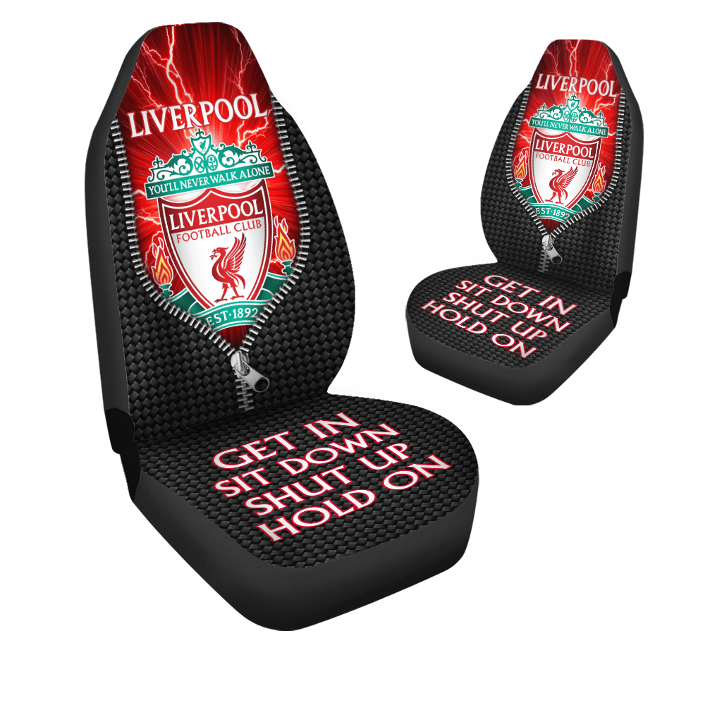 Liverpool Lightning Hold on Funny Car Seat Covers Universal Fit Set 2 Q110907