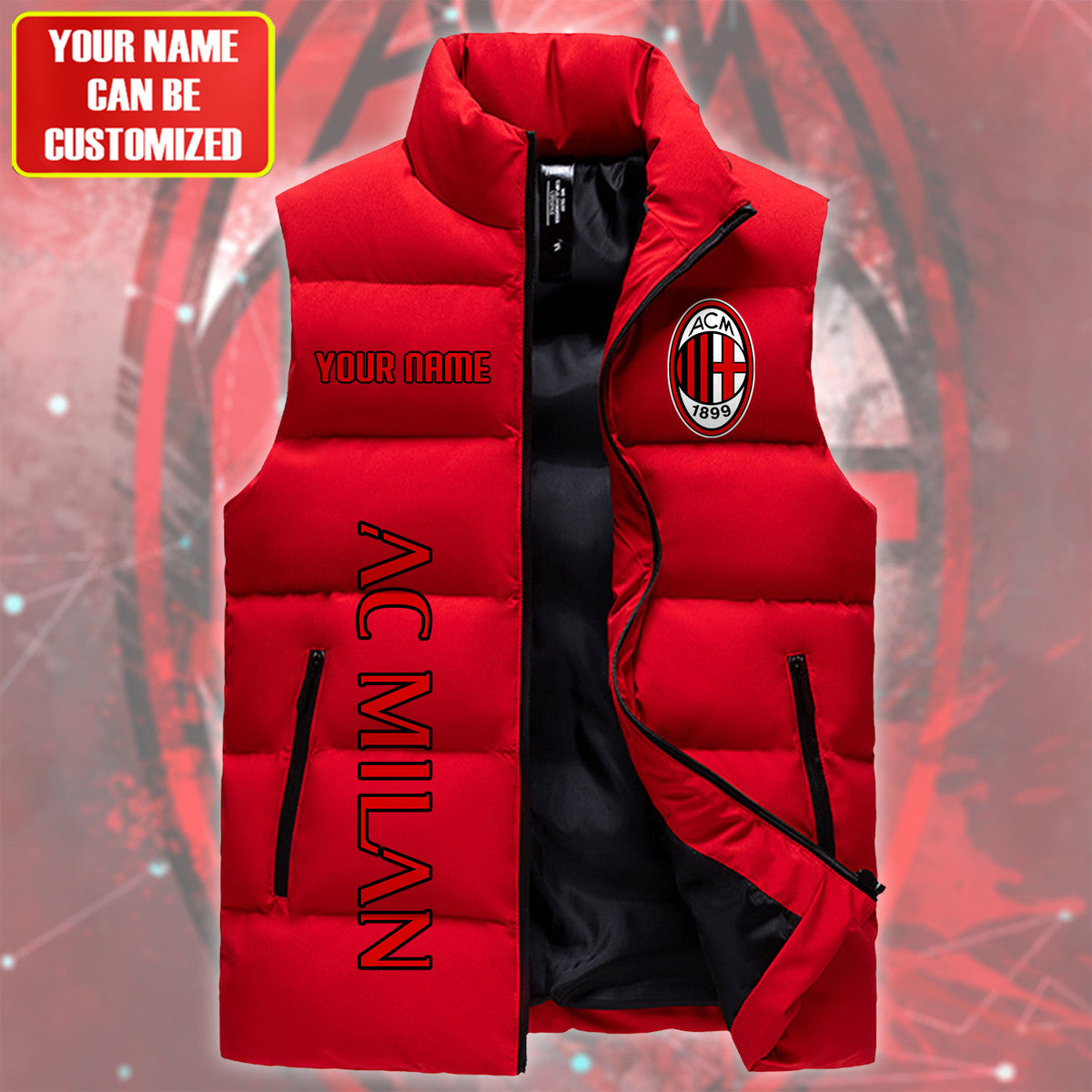 AC Milan Sleeveless Windproof Puffer Jacket QB160901