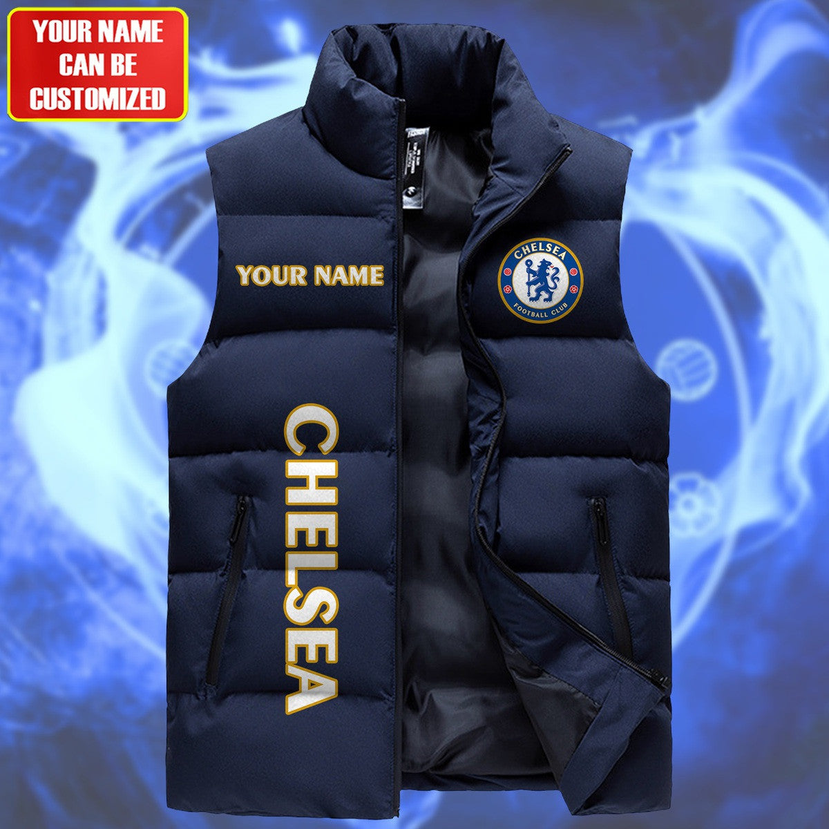 Chelsea FC Sleeveless Windproof Puffer Jacket P170901