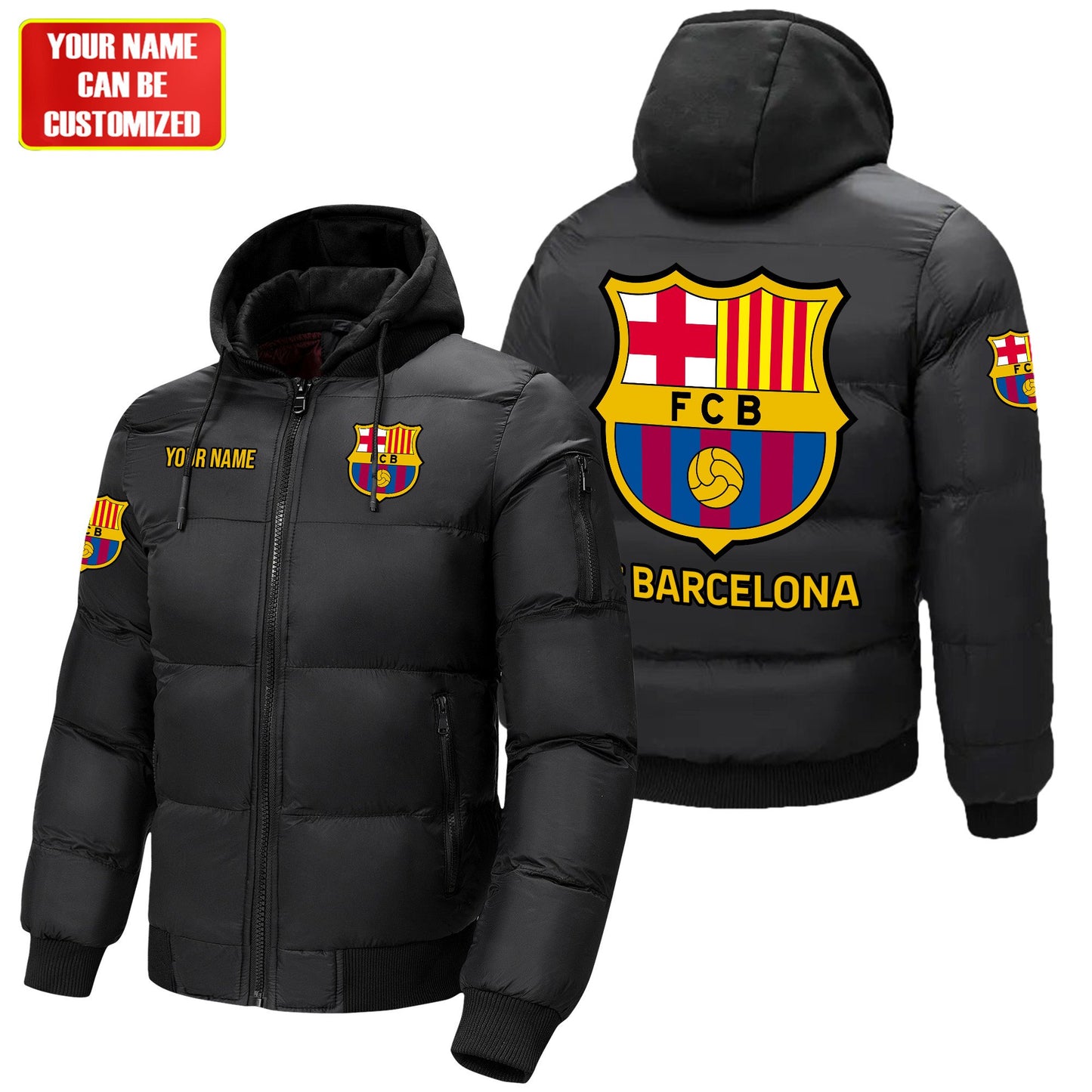 Barcelona FC Puffer Thermal Sport Warm Jacket P200902