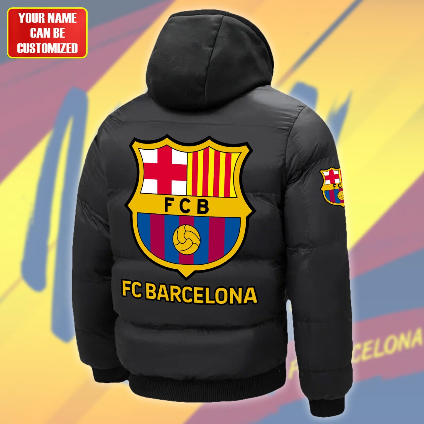 Barcelona FC Puffer Thermal Sport Warm Jacket P200902
