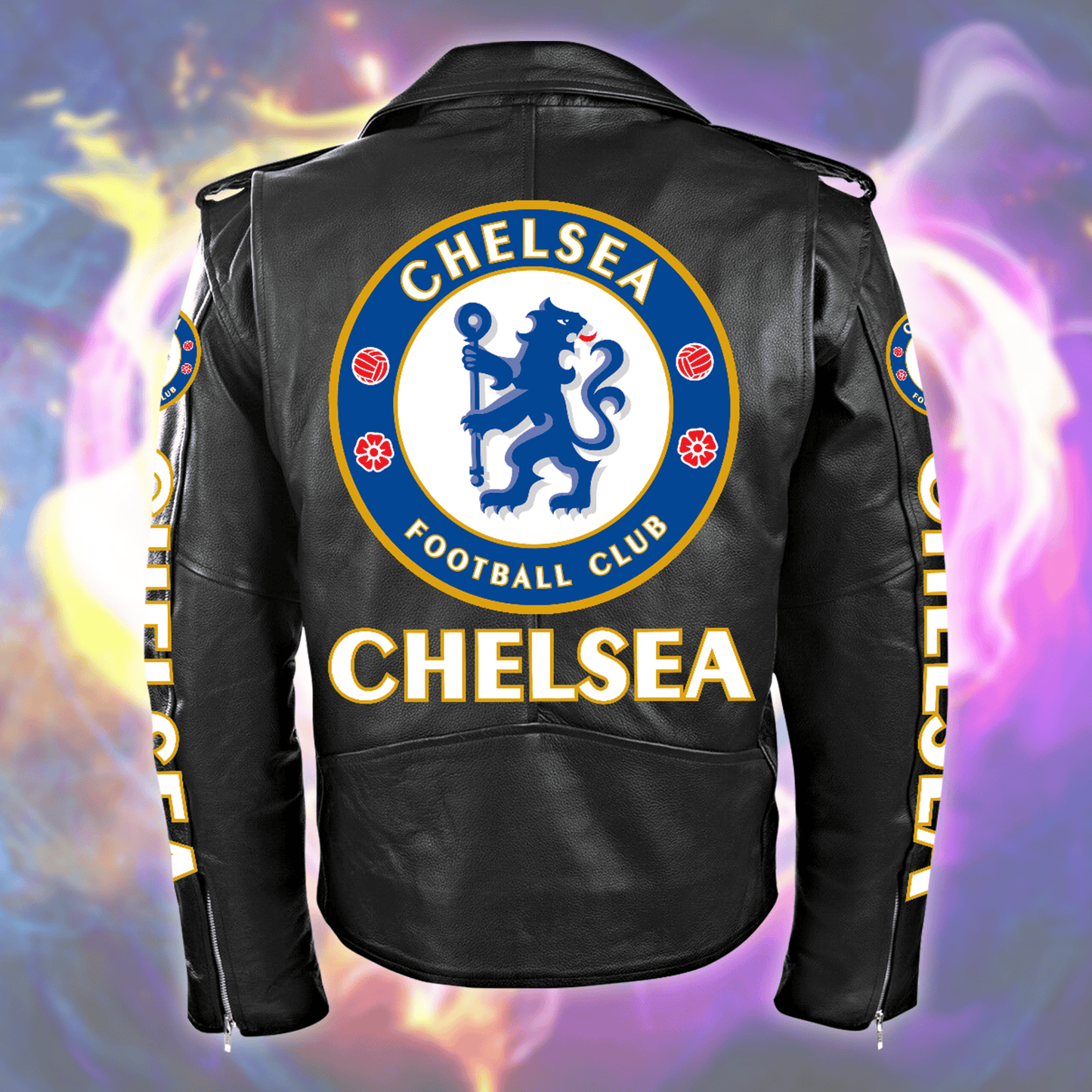 Chelsea Zipper Vintage Leather Jacket S230901