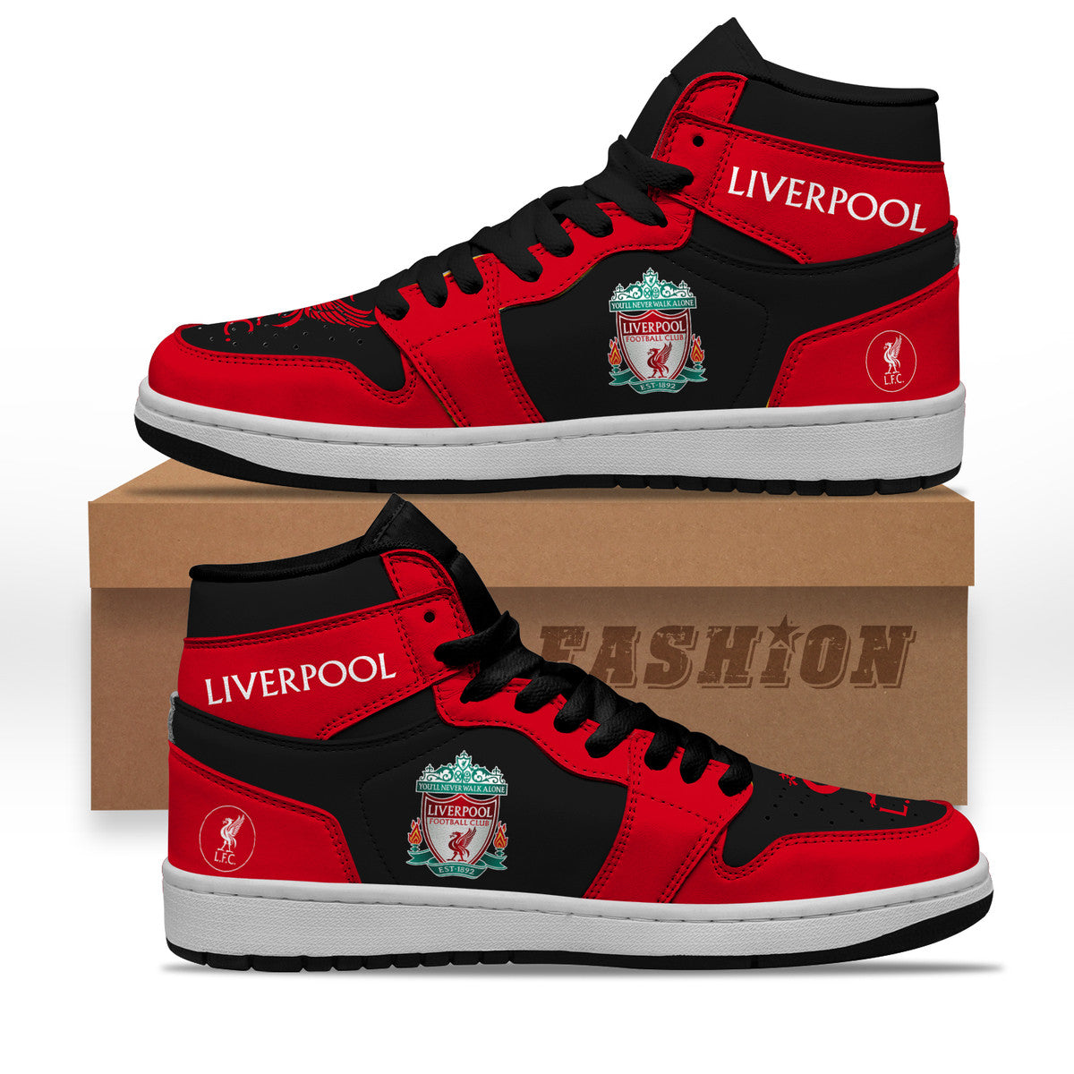 Liverpool AJ1 High Custom Sneaker Q230904
