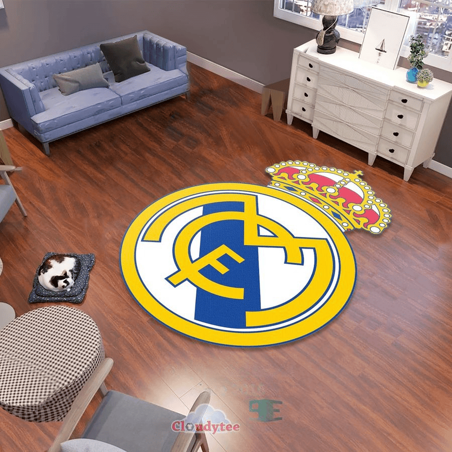 Real Madrid 3D Custom Shape Rug Q051114