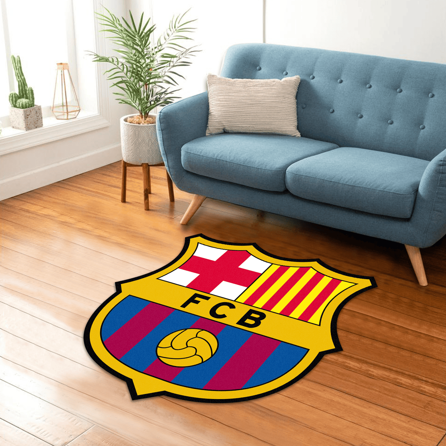 Barcelona 3D Custom Shape Rug QB240904