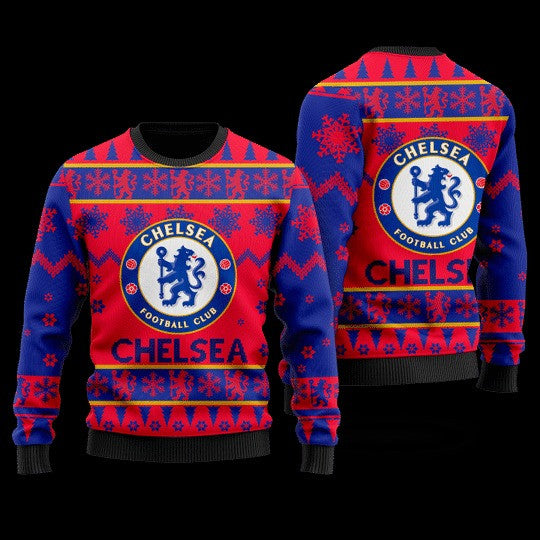Chelsea Q3 Ugly Christmas Sweater , Unisex Wool Sweater