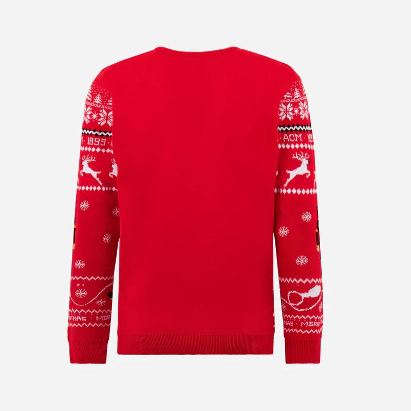 AC Milan S2 Ugly Christmas Sweater , Unisex Wool Sweater