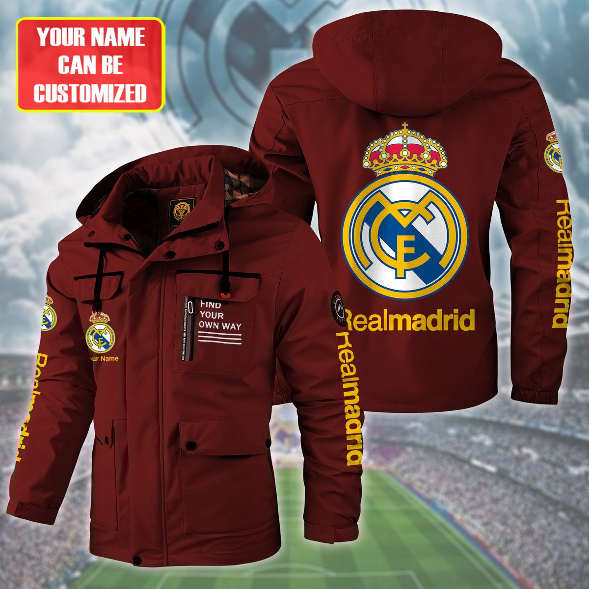 Real Madrid Windbreaker Hooded Jacket S021004