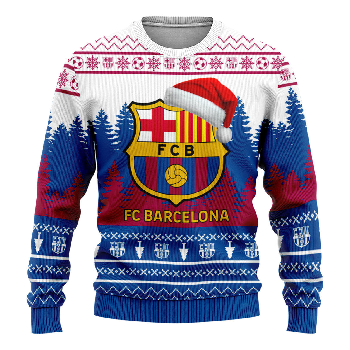 Barça Ugly Christmas Sweater , Unisex Wool Sweater Q210901