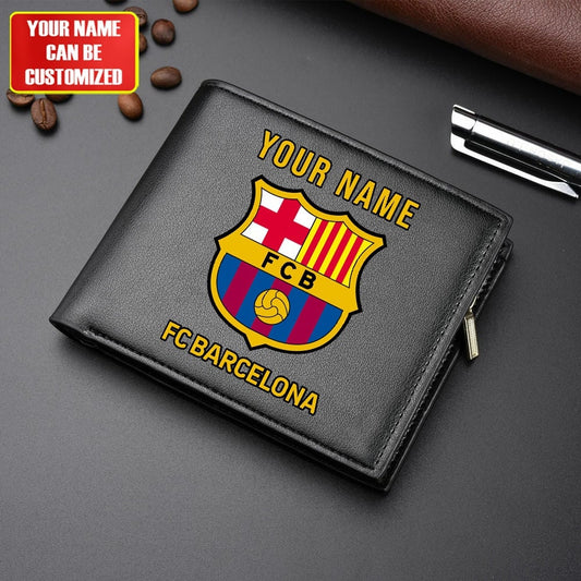 Personalized Barça Leather Wallet Q200806