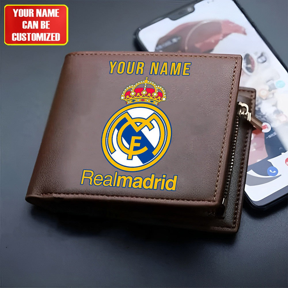Personalized Real Madrid Leather Wallet Q200807
