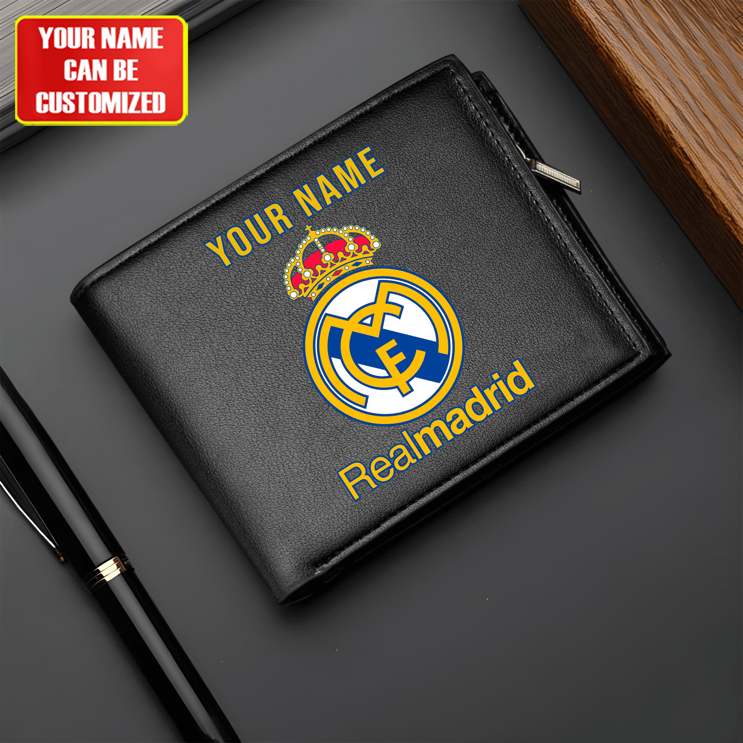 Personalized Real Madrid Leather Wallet Q200807