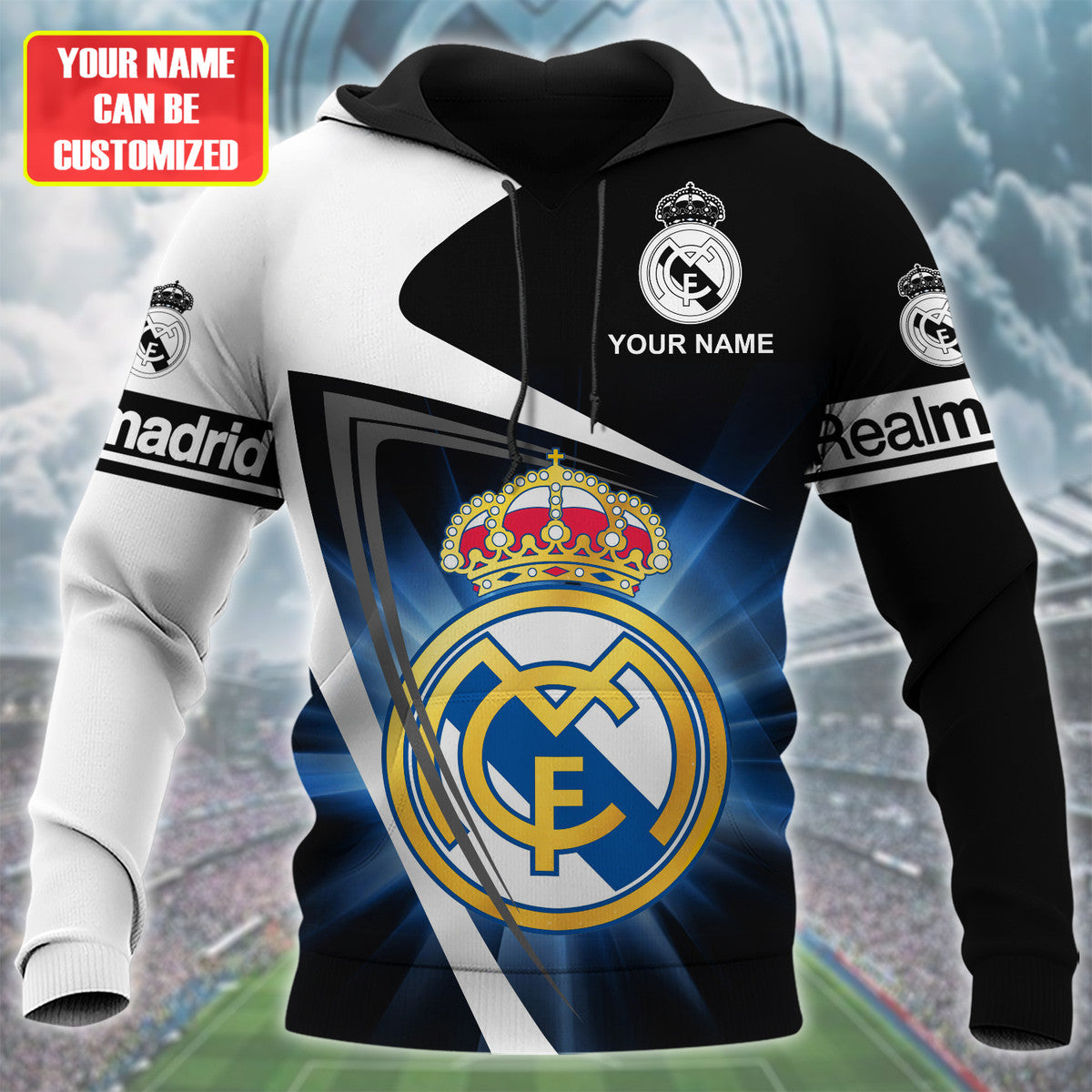 Personalized Real Madrid 3D Full Printing Set , Real Madrid Shirt , Hoodie , Short , Polo ,hawaii Q041003