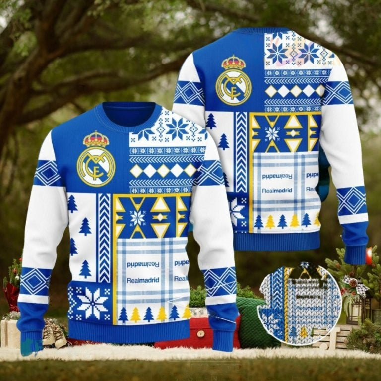 Real Madrid S3 Ugly Christmas Sweater , Unisex Wool Sweater