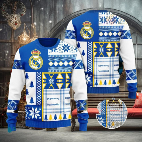 Real Madrid S3 Ugly Christmas Sweater , Unisex Wool Sweater