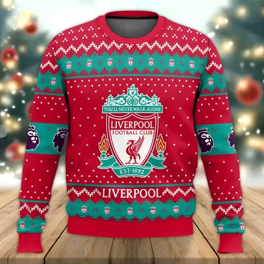 Liverpool S2 Ugly Christmas Sweater , Unisex Wool Sweater