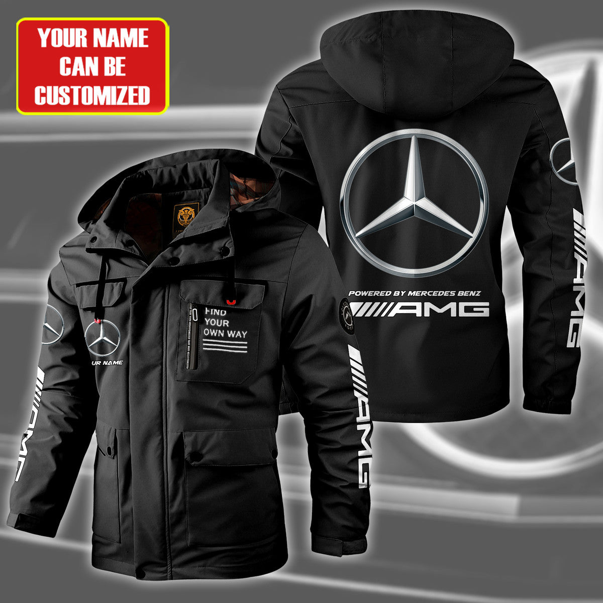 Merc AMG Windbreaker Hooded Jacket QB041001