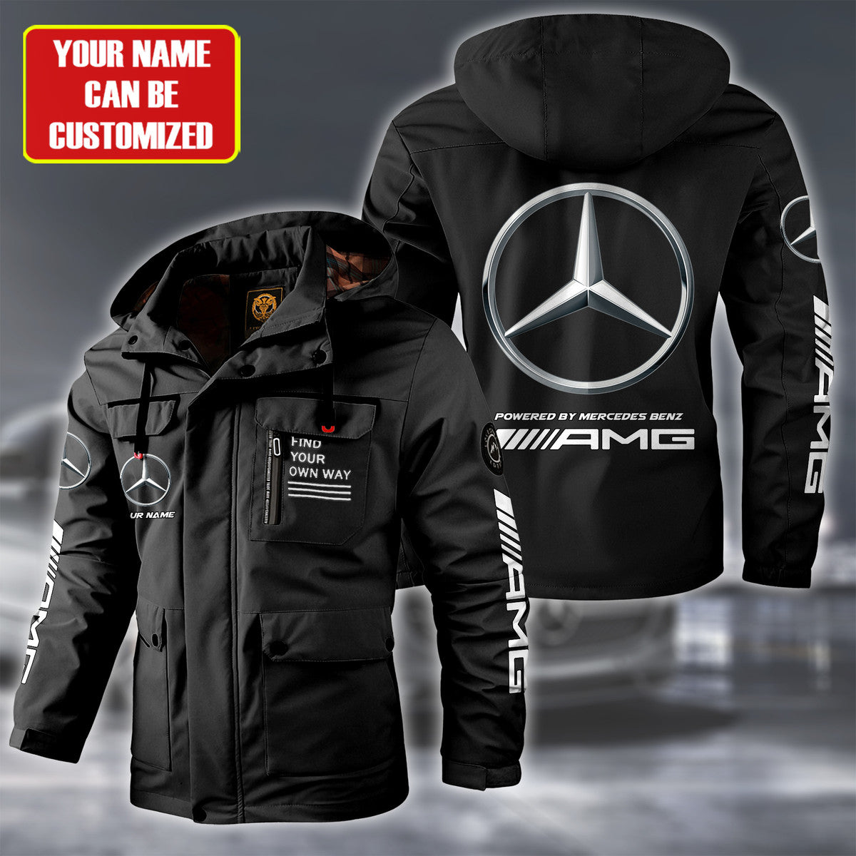 Merc AMG Windbreaker Hooded Jacket QB041001
