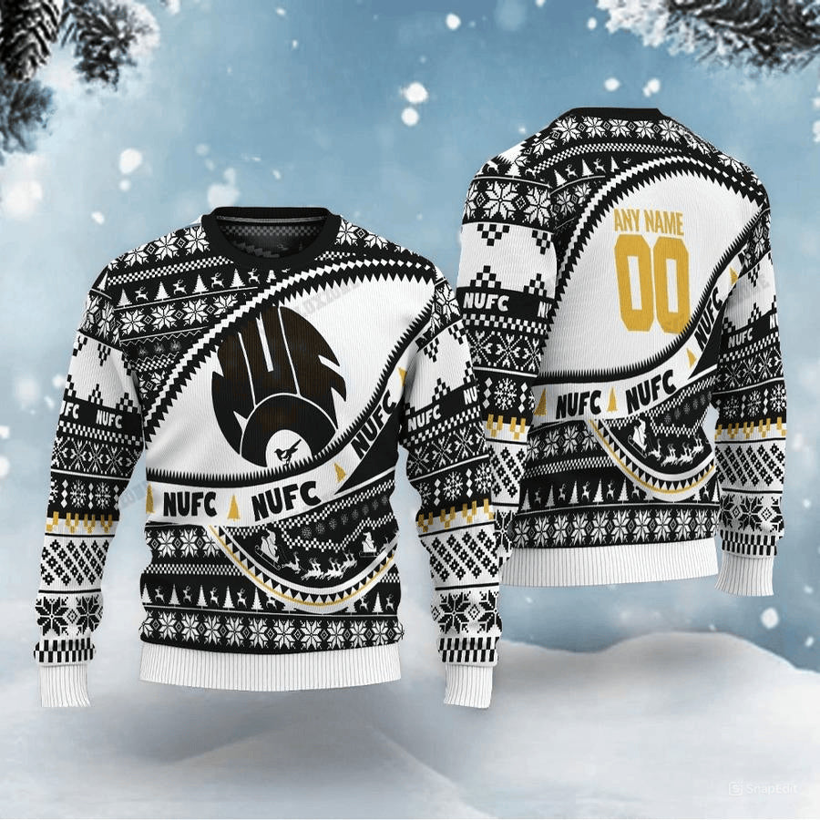 Newcastle United V2 Ugly Christmas Sweater , Unisex Wool Sweater