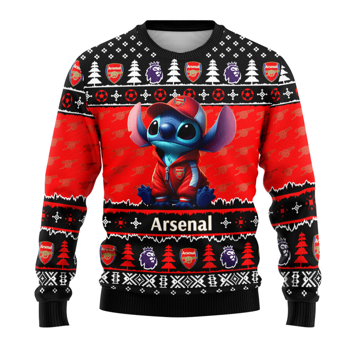 Arsenal Ugly Christmas Sweater , Unisex Wool Sweater QB071001
