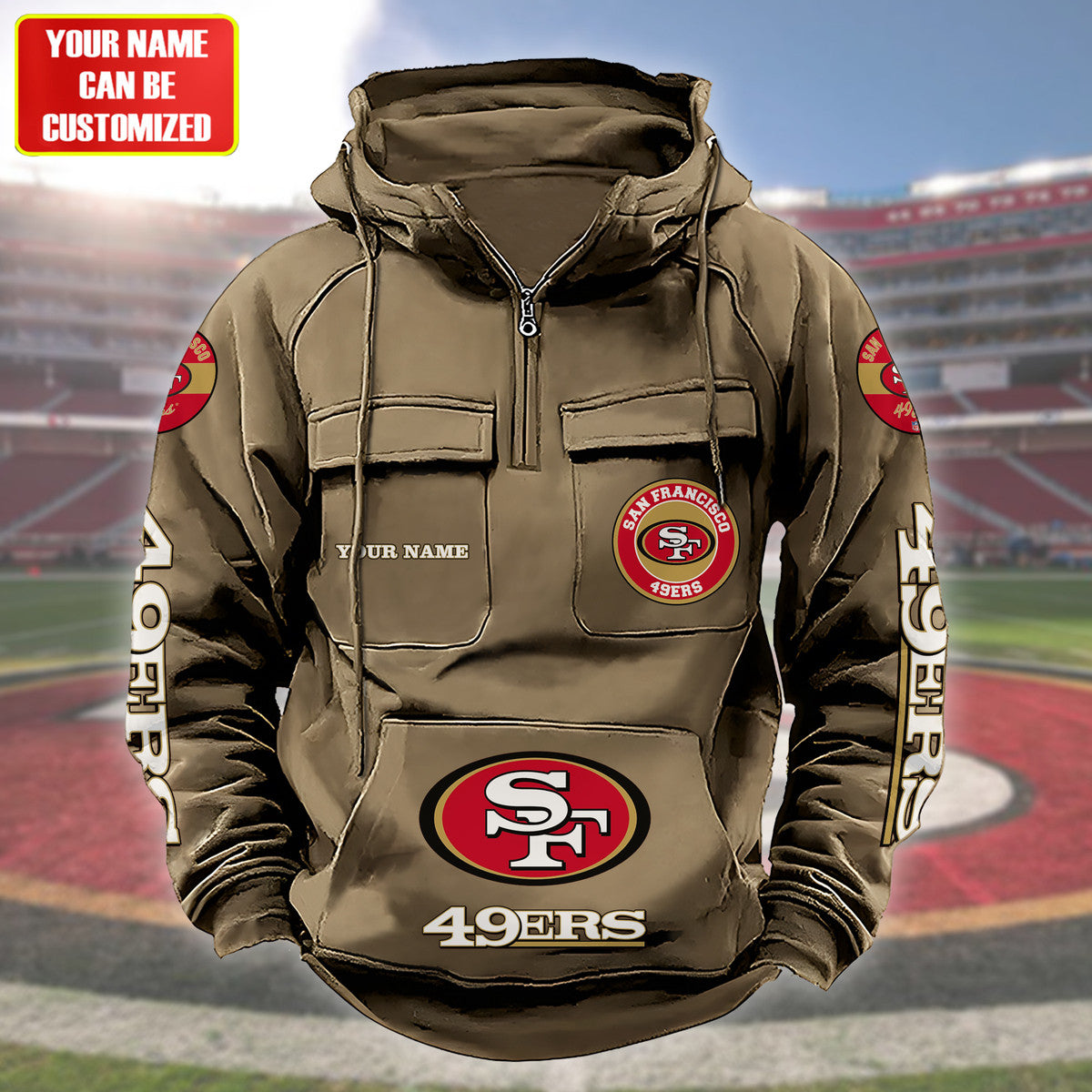 Personalized SF49 Retro Cotton Hoodie Q091003