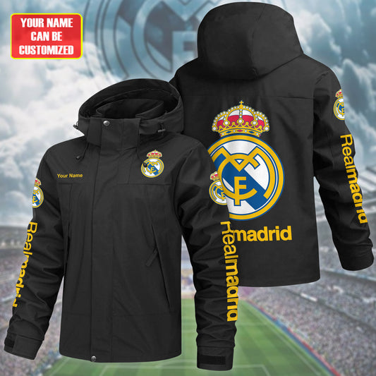 Real Marid FC Outdoor Sports Wind & Waterproof Drawstring Jacket P121001