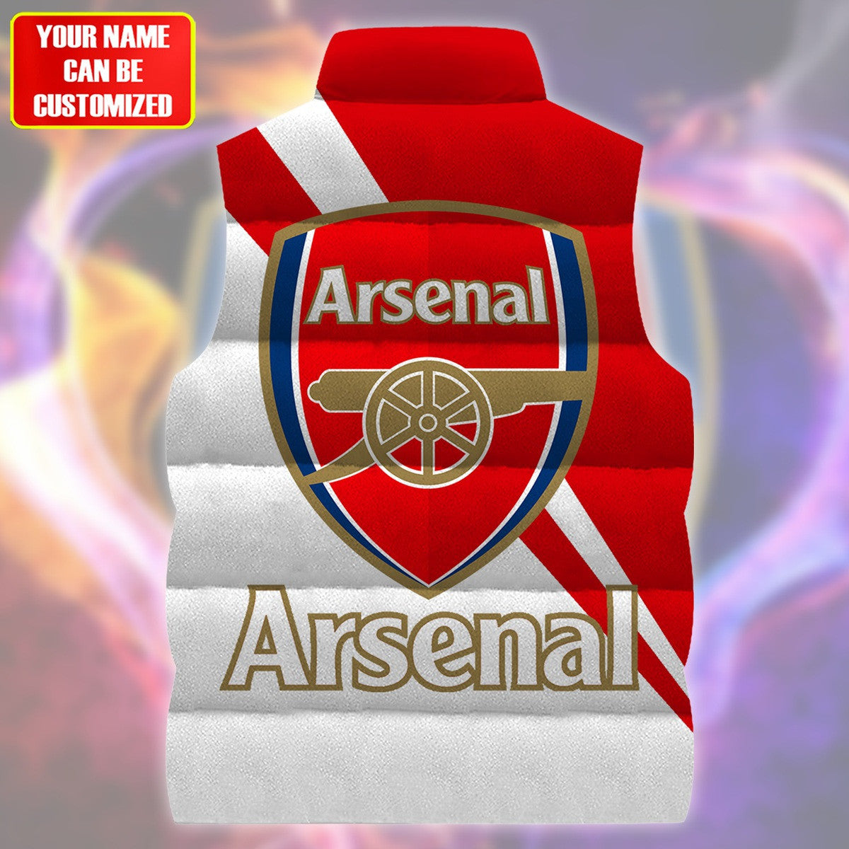 Arsenal Sleeveless Windproof Puffer Jacket 3D QB141003