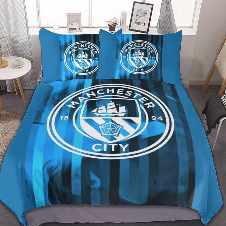Personalized Manchester City All Over Printed Bedding Set V3