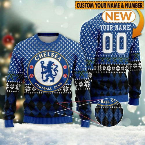 Chelsea S8 Ugly Christmas Sweater , Unisex Wool Sweater