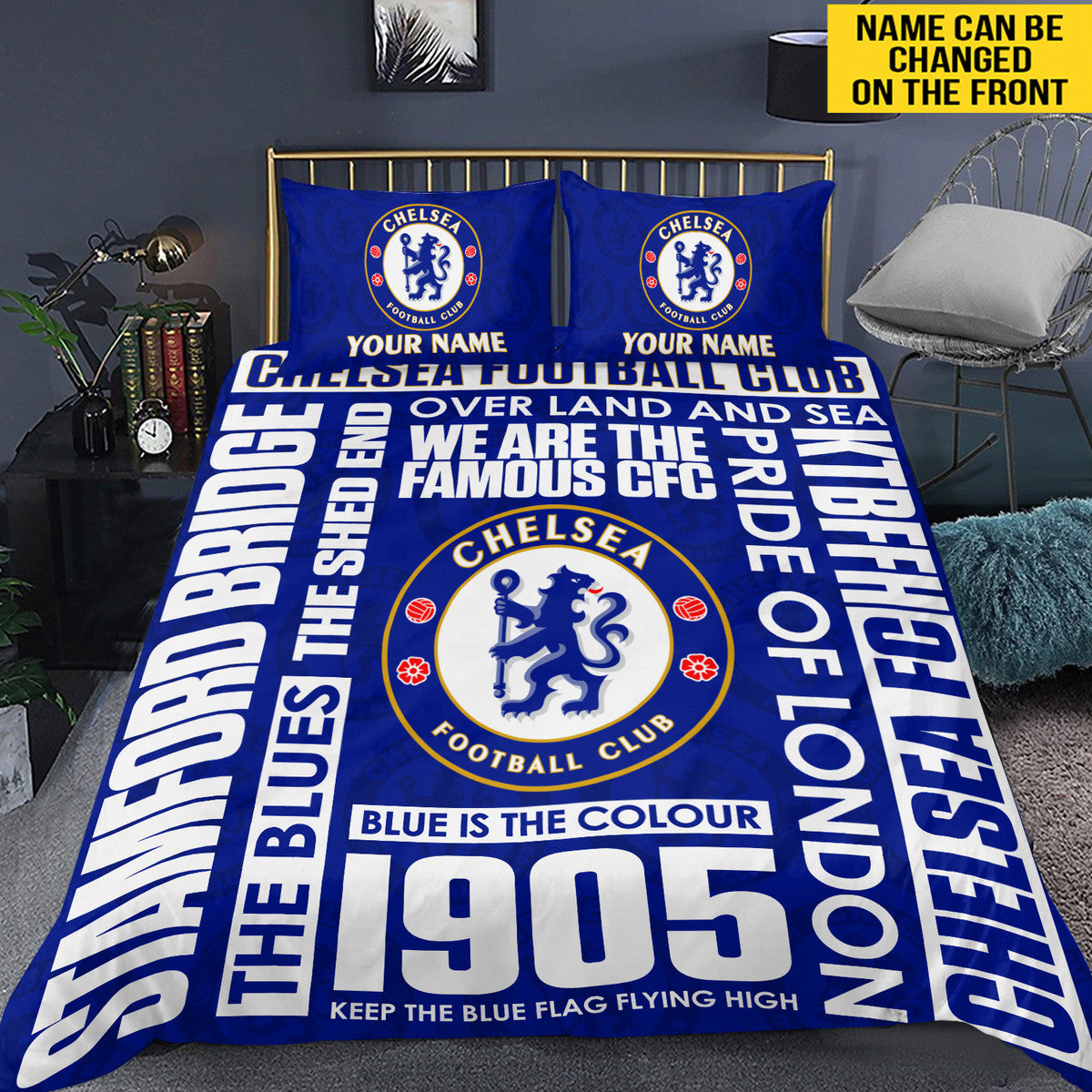 Personalized Chelsea All Over Printed Bedding Set Q141003