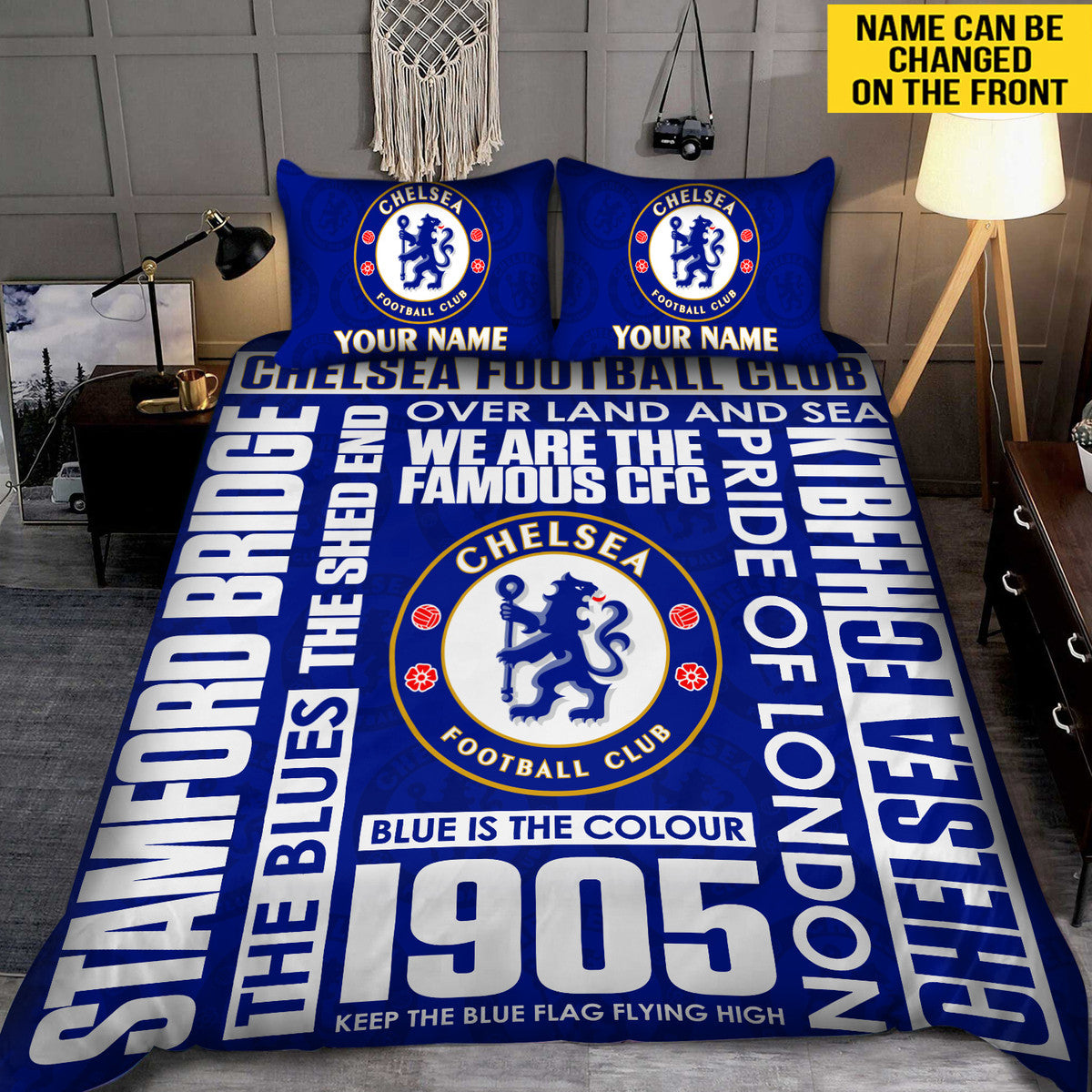 Personalized Chelsea All Over Printed Bedding Set Q141003