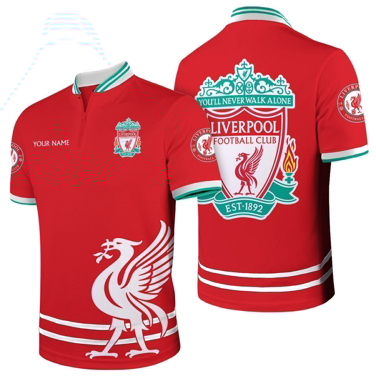 Personalized Liverpool FC 3D Full Printing Set , Barcelona FC Shirt , Barcelona FC Set , Zipper Polo, Hoodie , Short , Polo , hawaii , ... QB141006