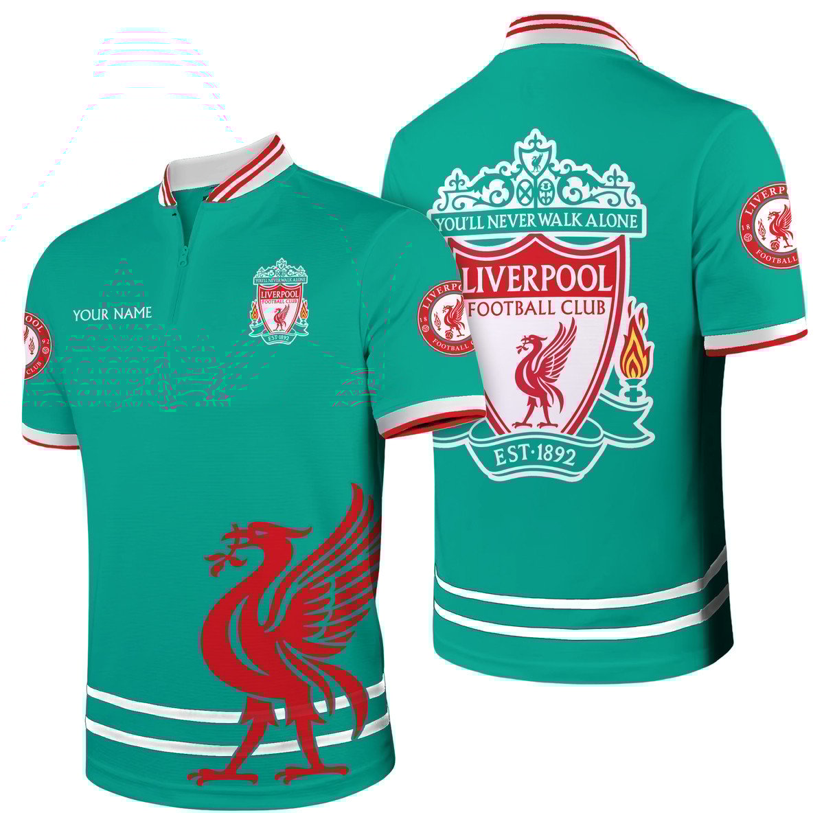 Personalized Liverpool FC 3D Full Printing Set , Barcelona FC Shirt , Barcelona FC Set , Zipper Polo, Hoodie , Short , Polo , hawaii , ... QB141006