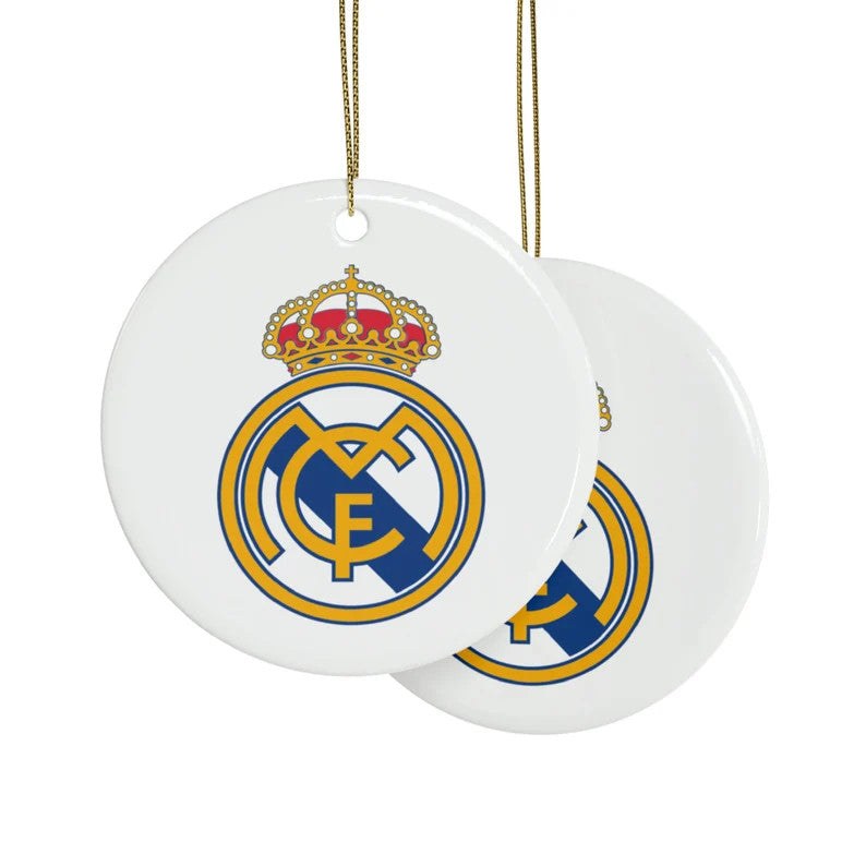 Real Madrid Round Ceramic Ornament