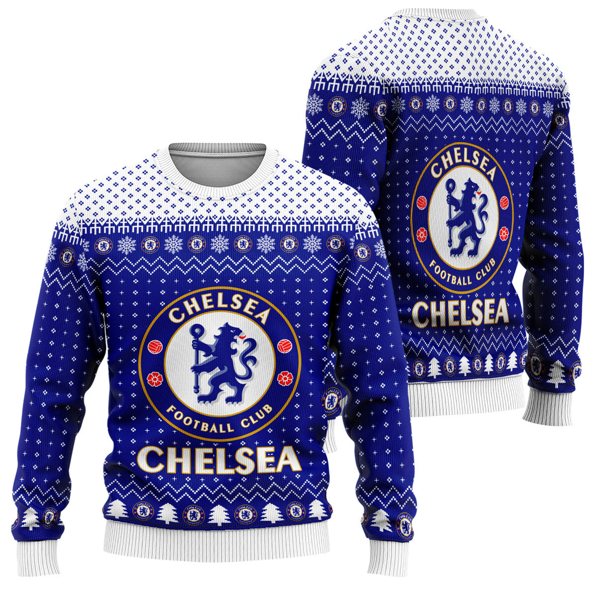 Chelsea S10 Ugly Christmas Sweater , Unisex Wool Sweater S151004