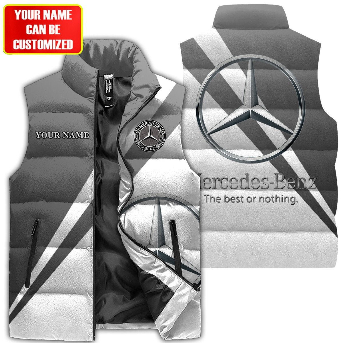 Merc Sleeveless Windproof Puffer Jacket 3D QB151007