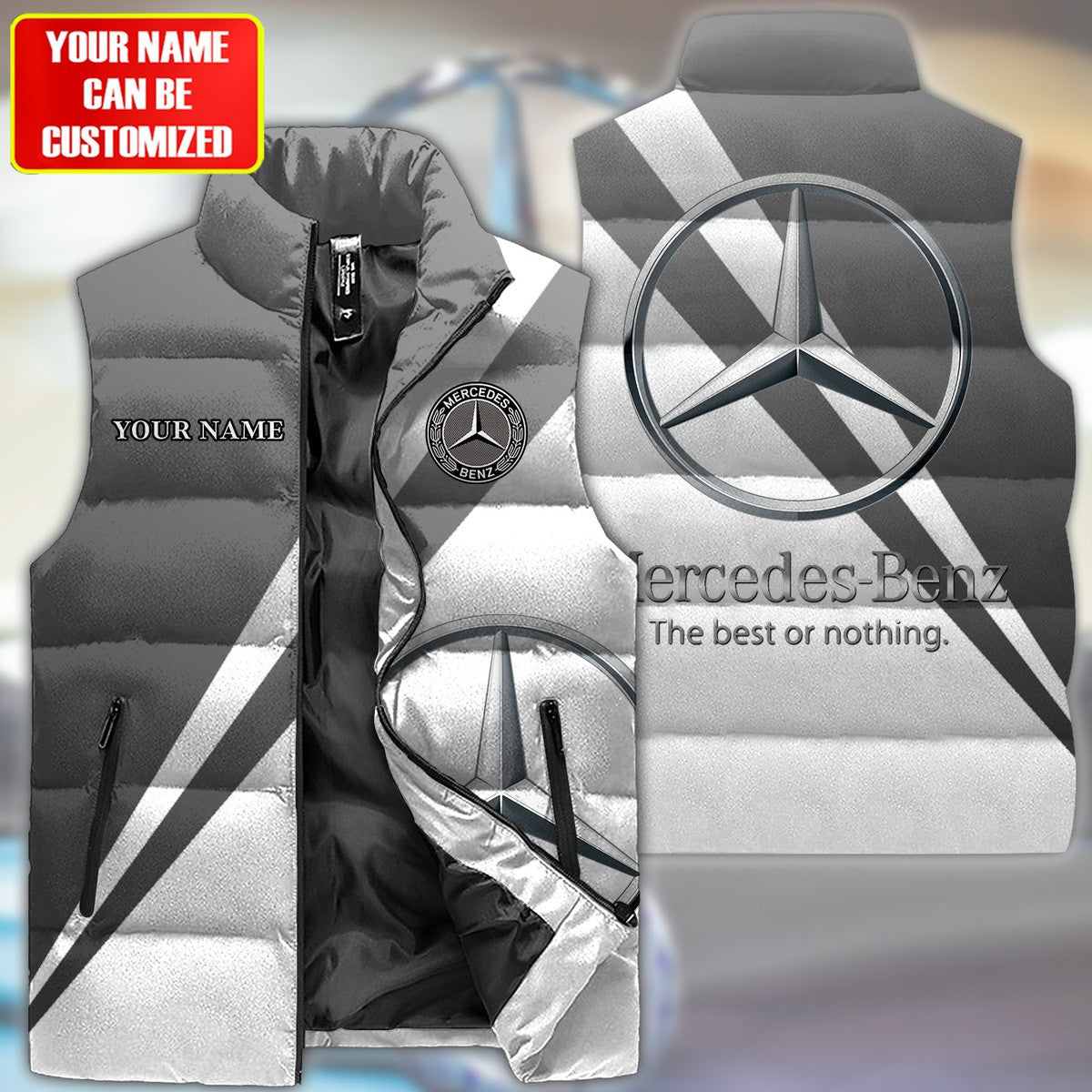 Merc Sleeveless Windproof Puffer Jacket 3D QB151007