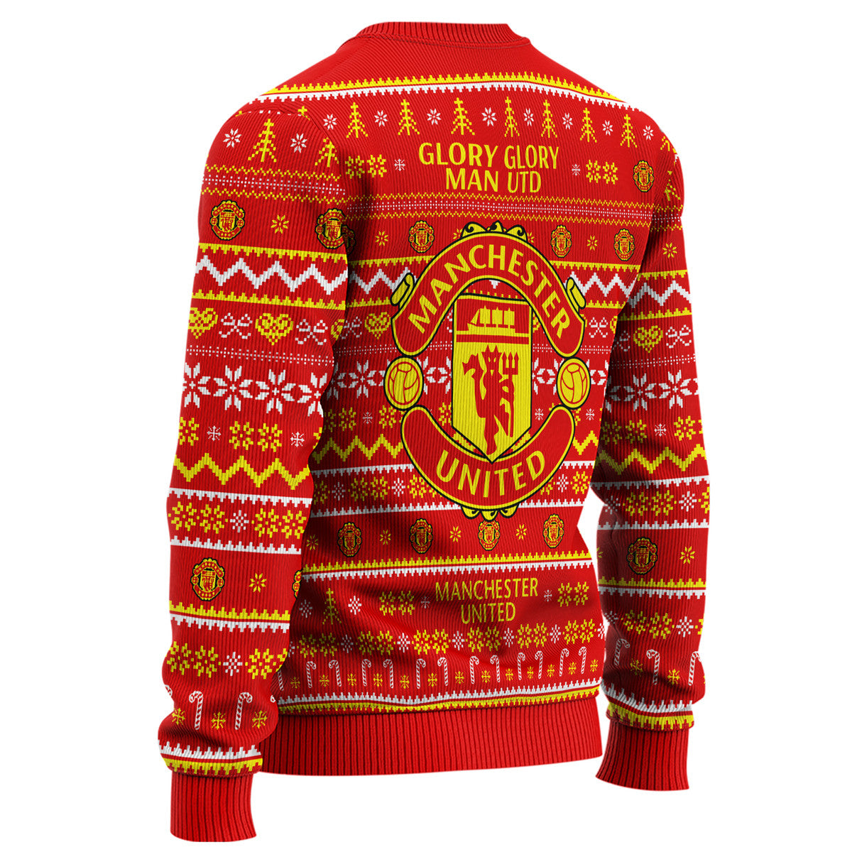 Manchester United S3 Ugly Christmas Sweater , Unisex Wool Sweater S211006