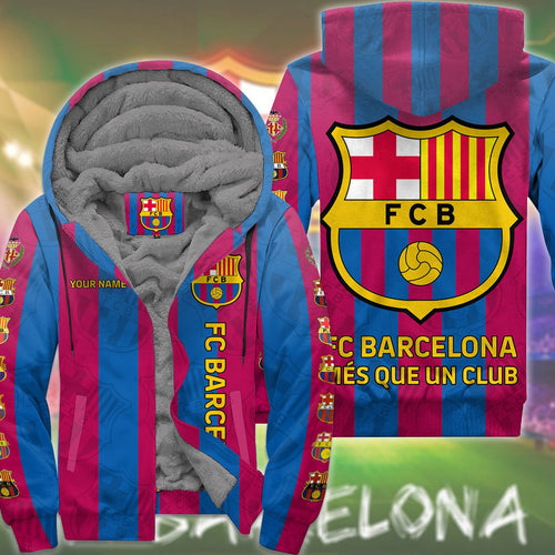 Personalized Barça Fleece 3D All Over Printed Unisex Shirt Q211009