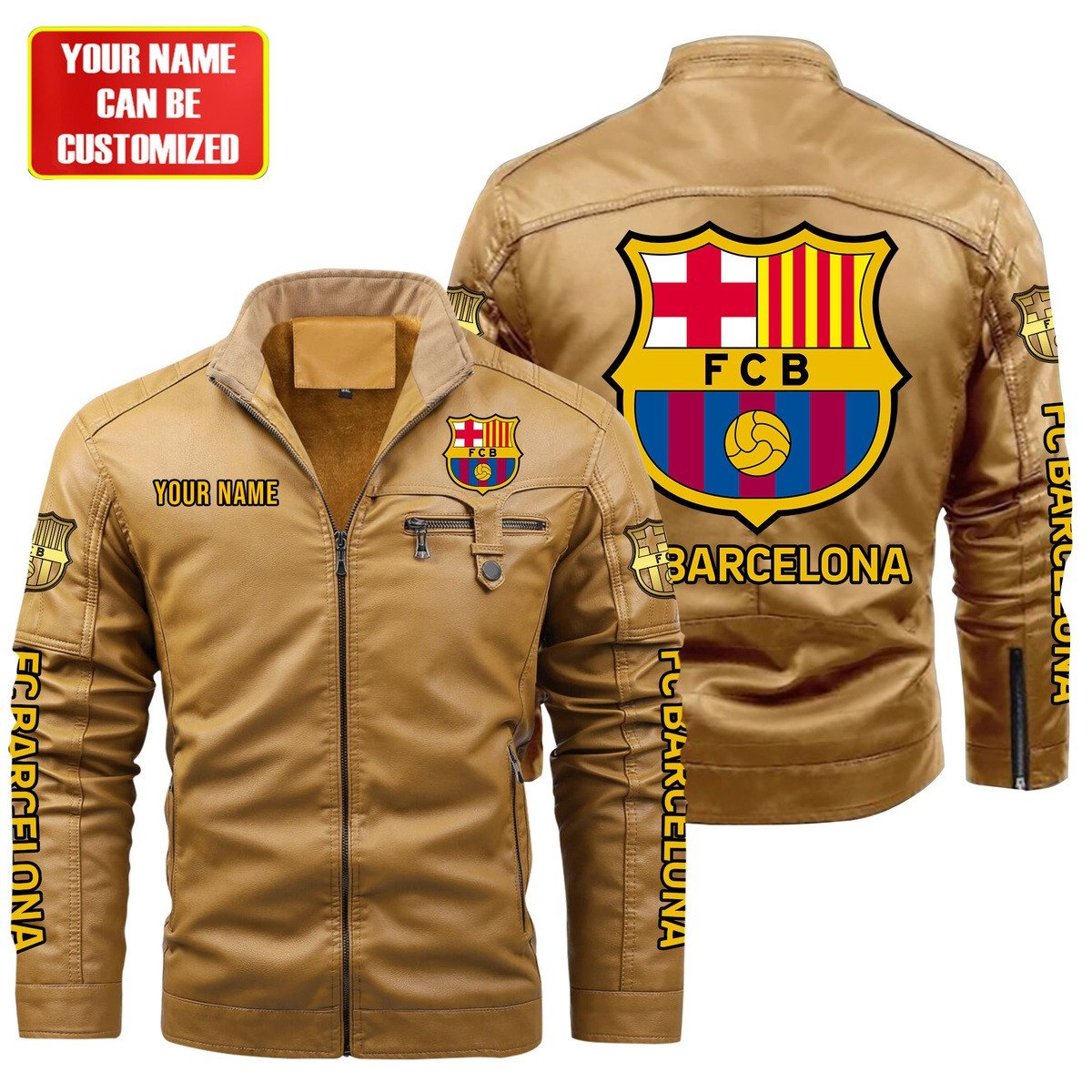 Barcelona Fleece Leather Jacket S241001