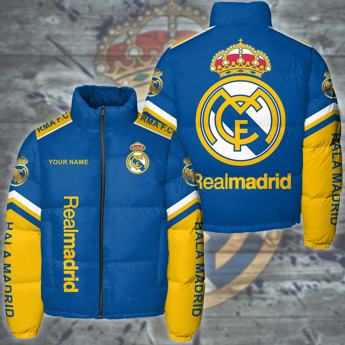 Real Madrid Puffer Thermal Stand Collar Jacket S221002
