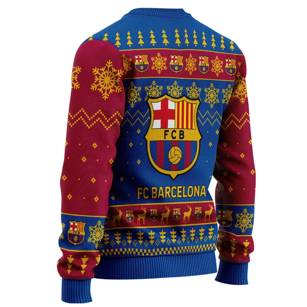 Barca Ugly Christmas Sweater , Unisex Wool Sweater QB311004