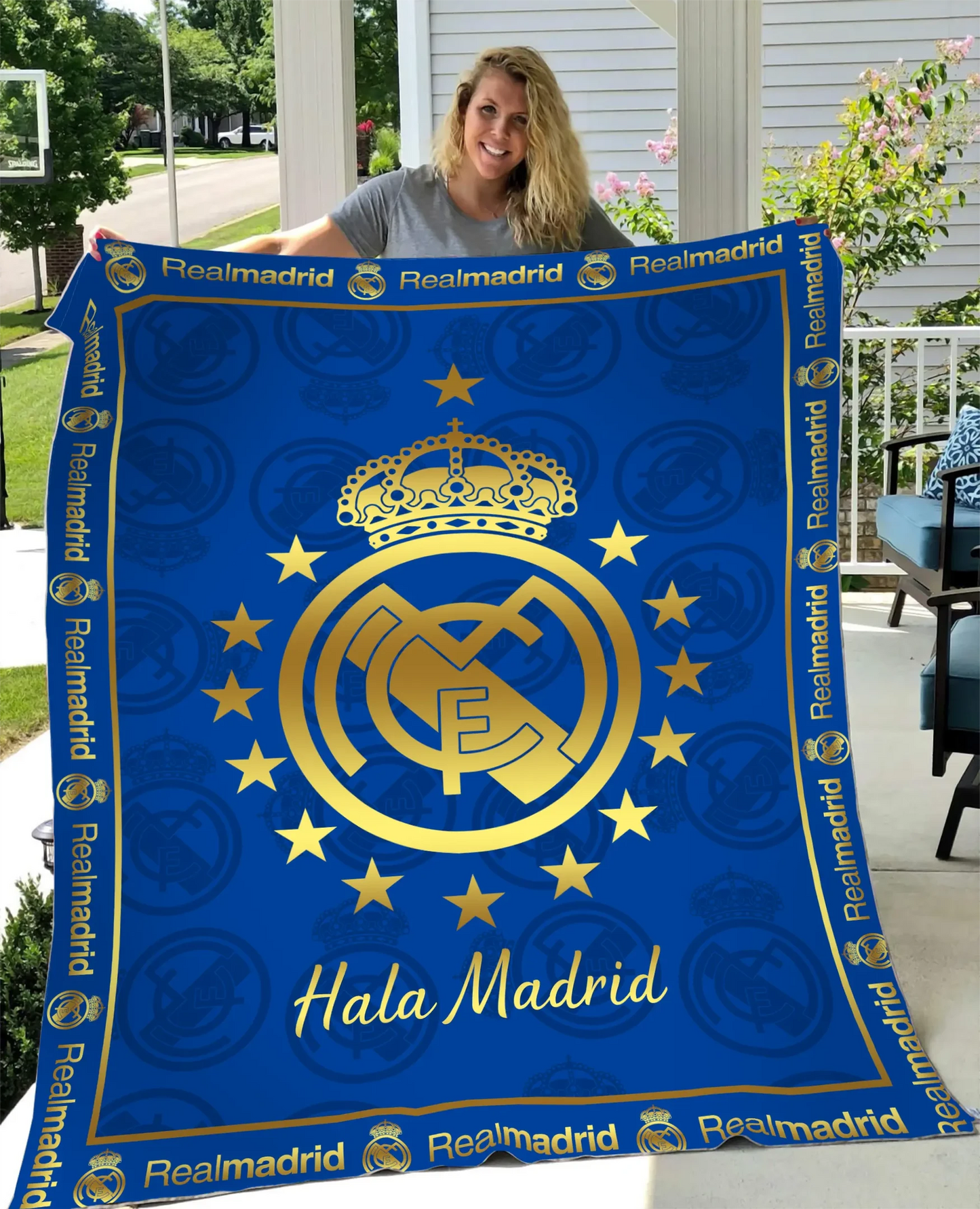 Real Madrid 3D Fleece Blanket S311003