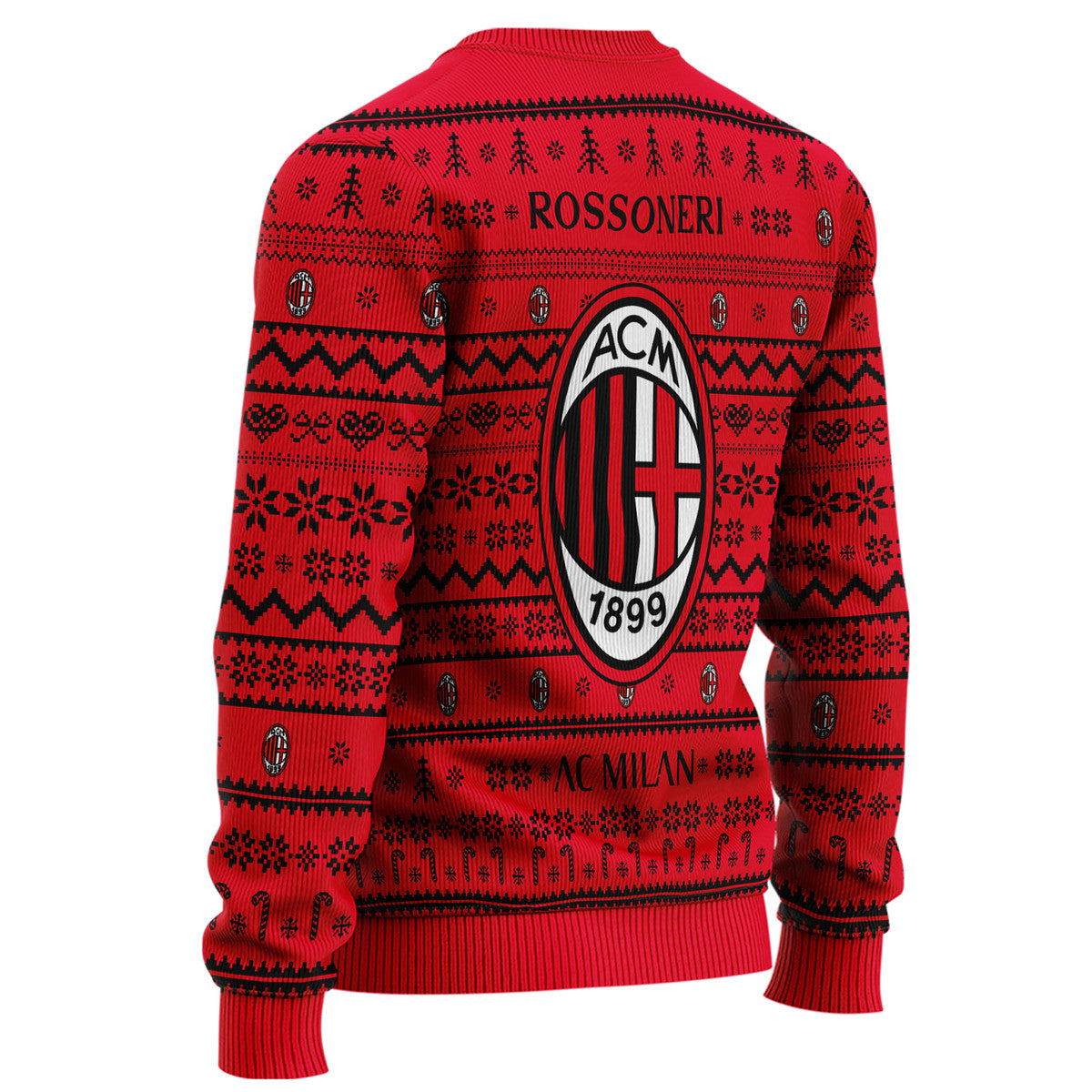 AC Milan S7 Ugly Christmas Sweater , Unisex Wool Sweater S311002