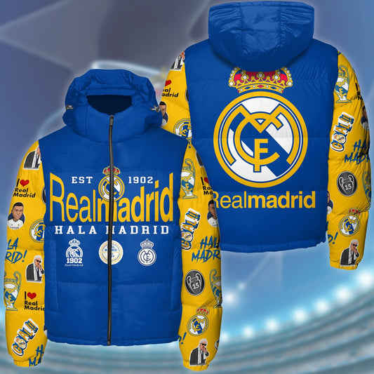 Real Madrid Puffer Thermal Stand Collar Jacket QB311009