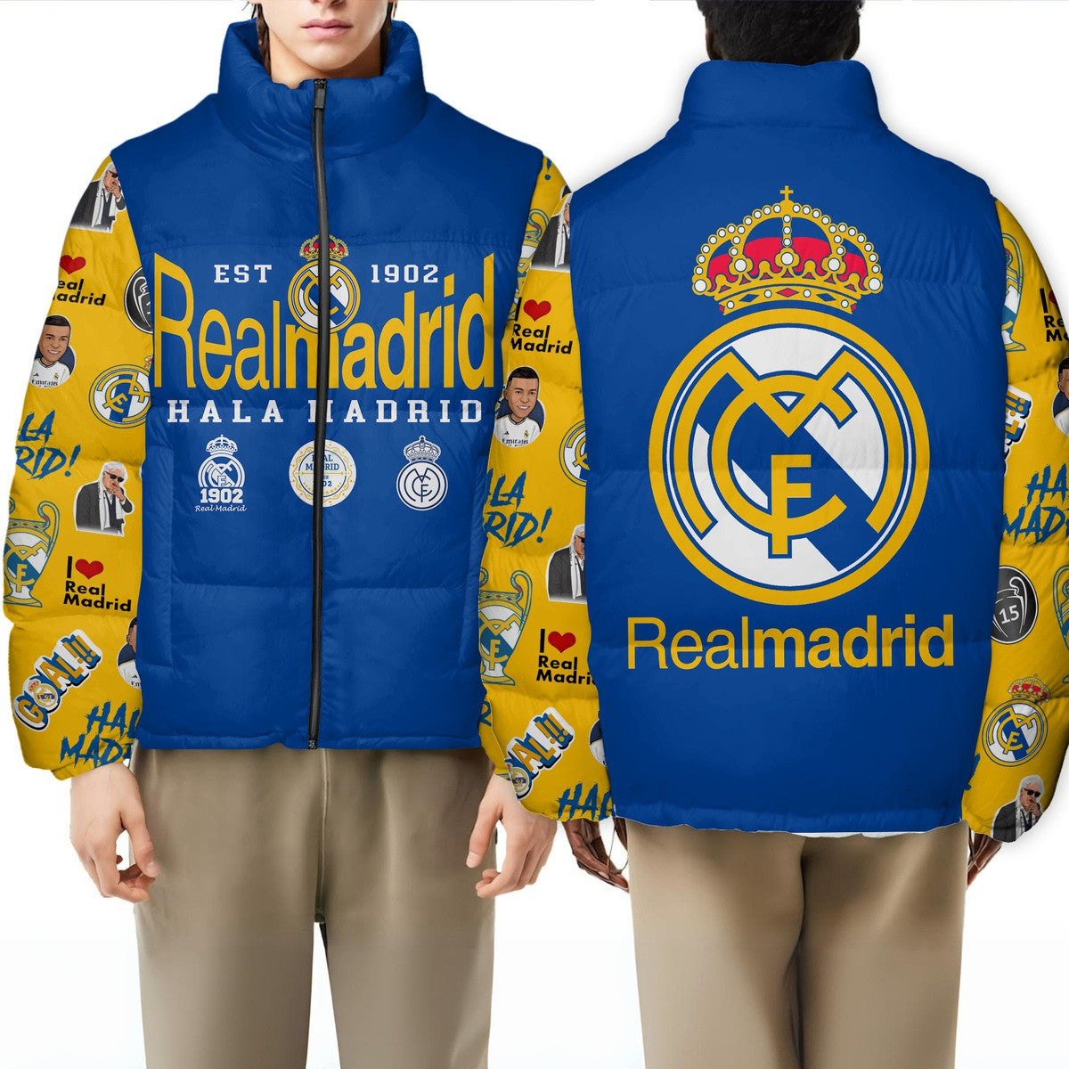Real Madrid Puffer Thermal Stand Collar Jacket QB311009