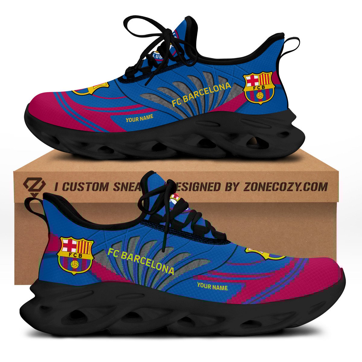 Barça Q8 Clunky Custom Sneaker Q311006