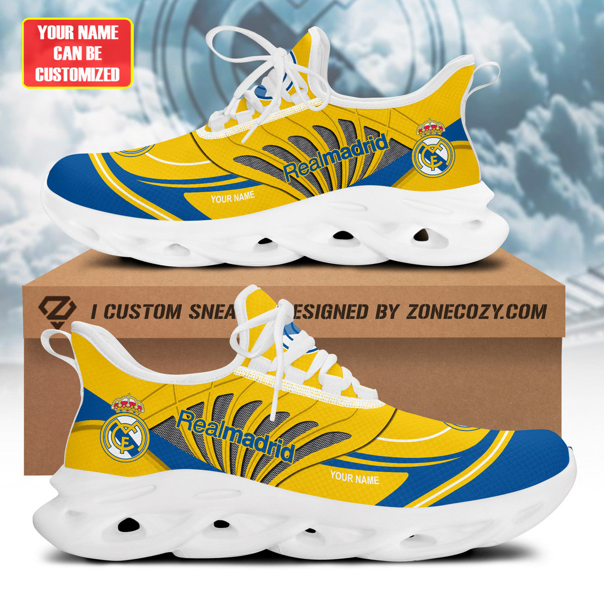 Personalized Real Madrid Q7 Chunky Custom Sneaker Q311008