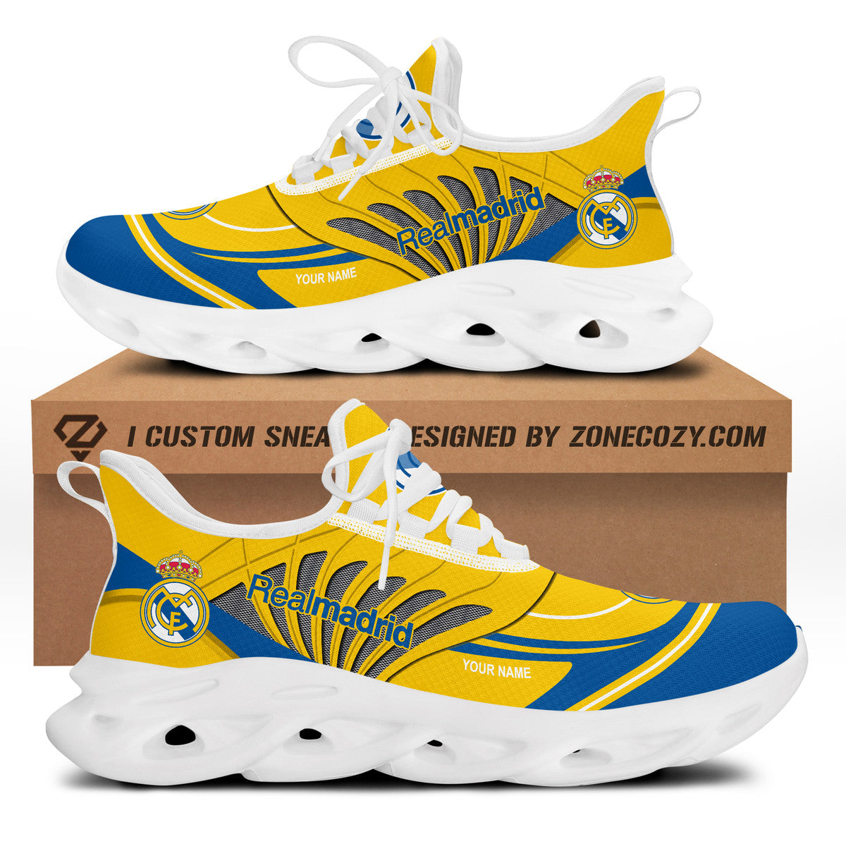 Personalized Real Madrid Q7 Chunky Custom Sneaker Q311008