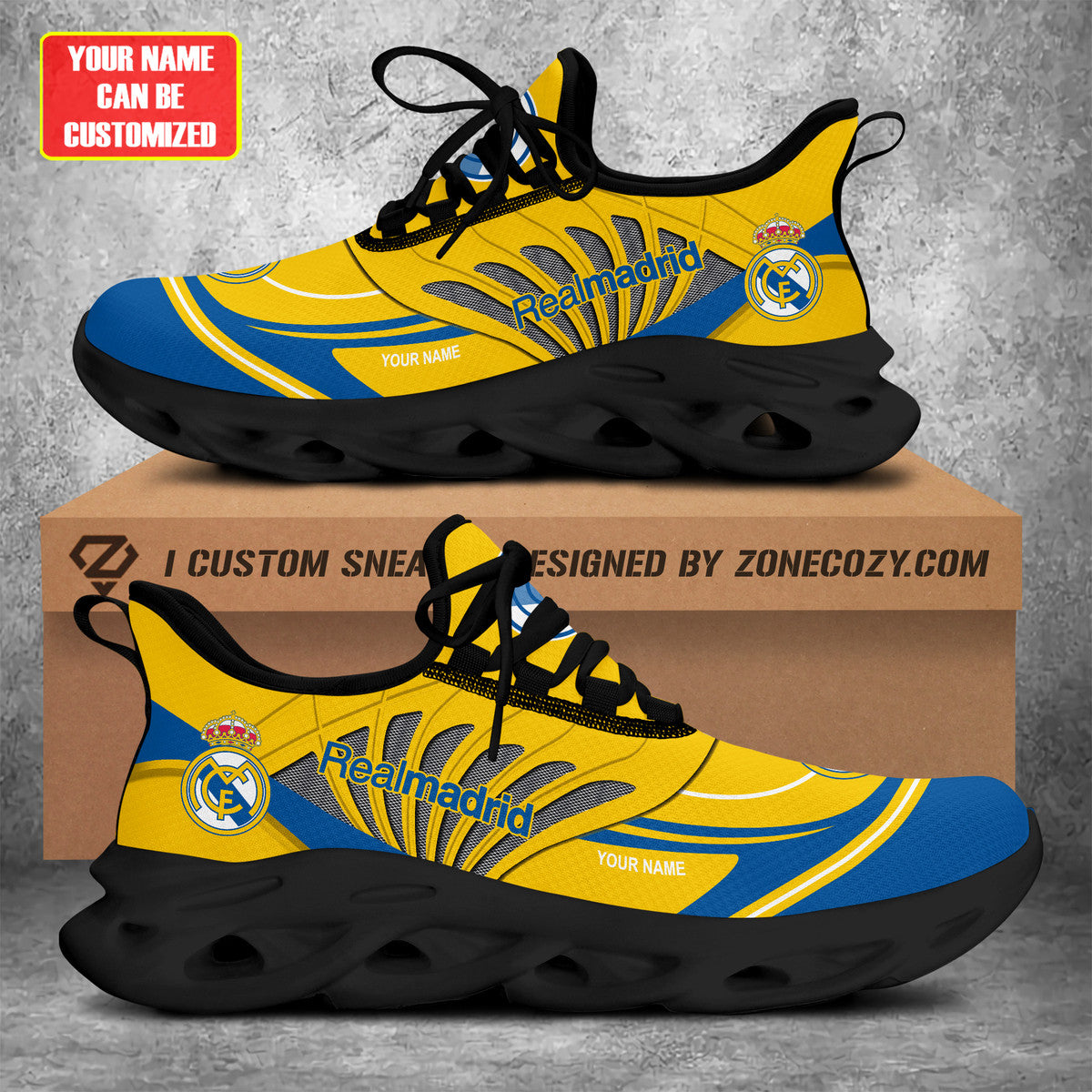 Personalized Real Madrid Q7 Chunky Custom Sneaker Q311008